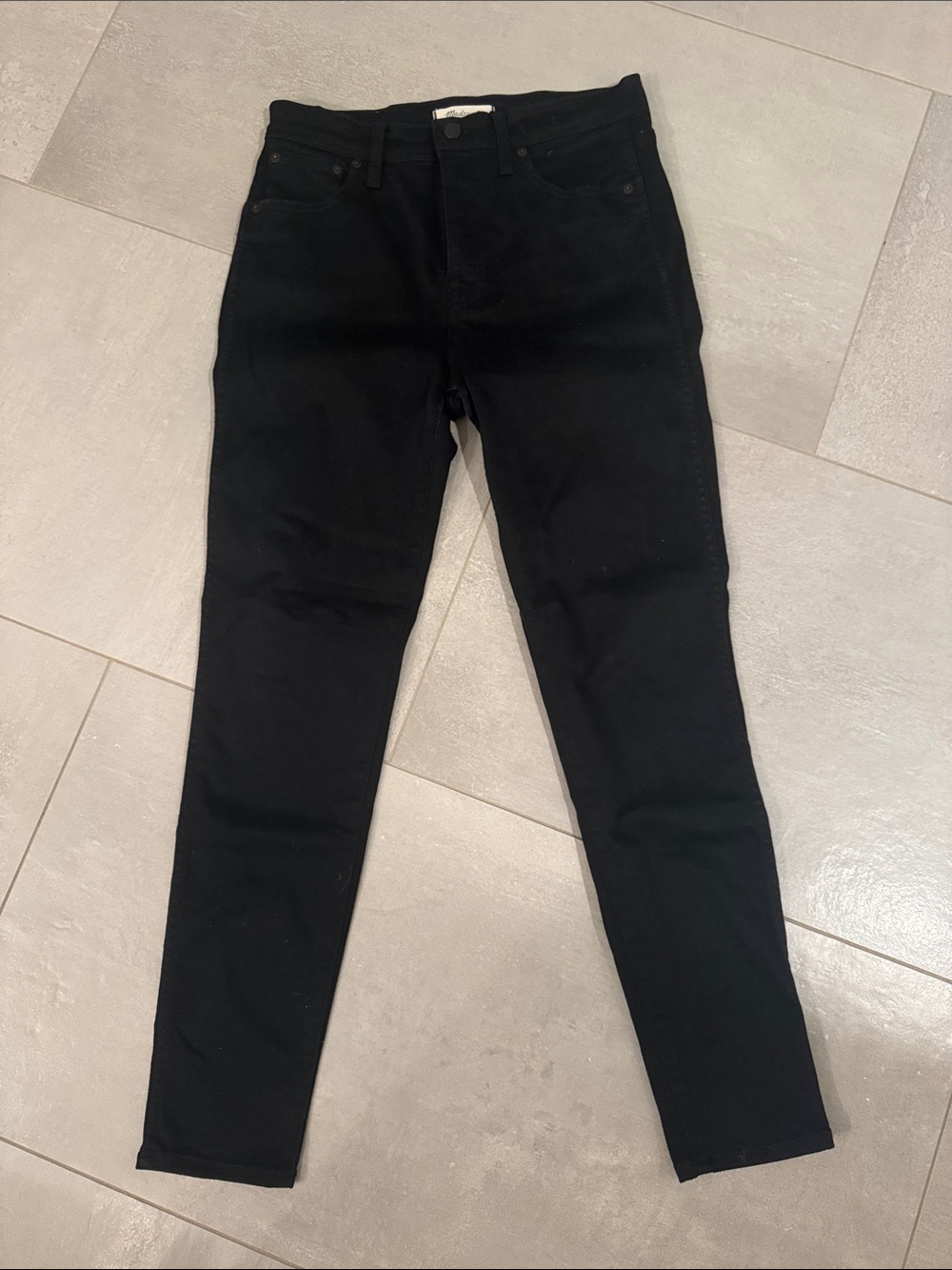 Madewell Black High Rise Skinny Jeans